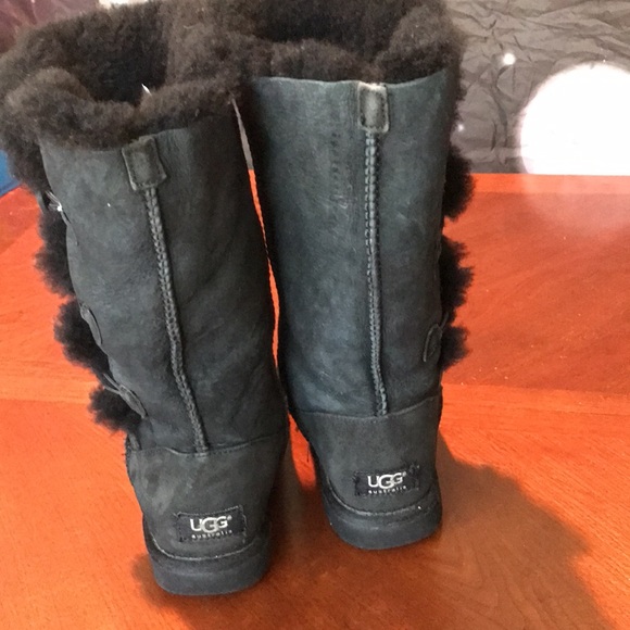 Ugg black winter boots size 6 - Picture 5 of 16
